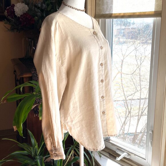 ❤️❤️❤️Grae Cove Button Down Linnen Shirt - Picture 3 of 8